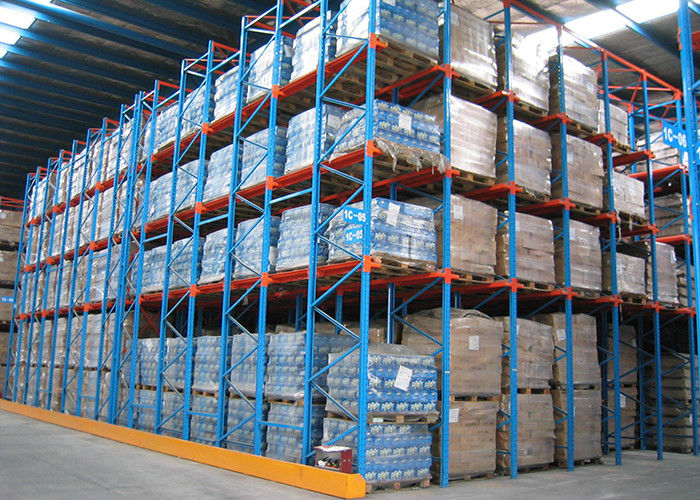 Double Entrance Drive In Industrial Shelving Units For High Density Pallet Storage