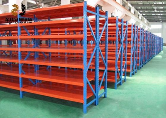 Medium Duty Industrial Metal Storage Shelves Multi Level Warehouse Shelving And Racking
