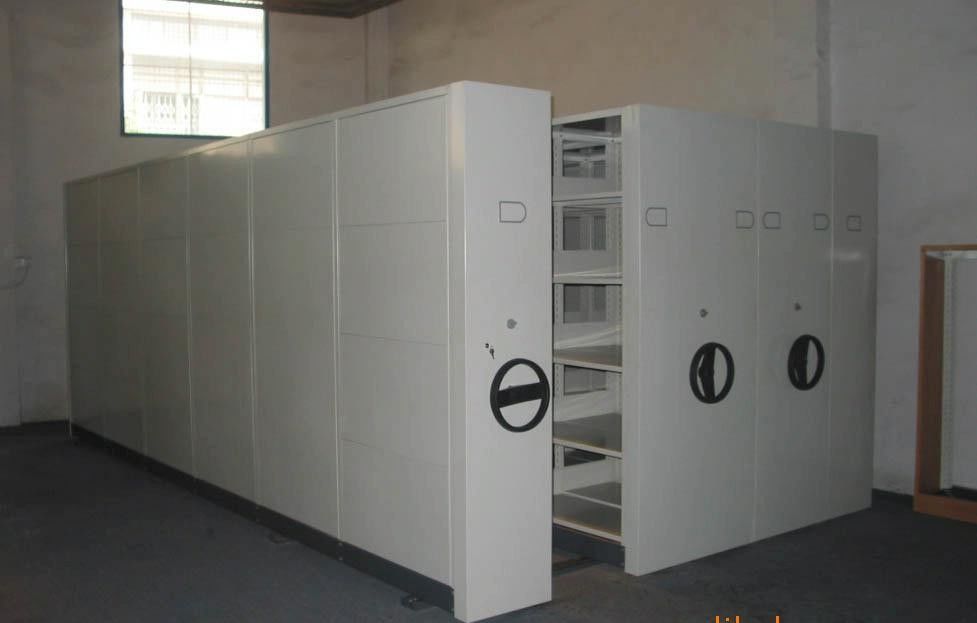 도서관 / 학교 / 사무실 / 은행용 철강 굴림 고밀도 파일 저장 시스템