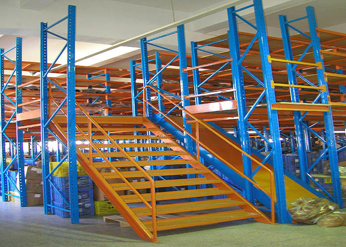 다단계 산업용 저장소 대용량 창고용 메즈나인 래킹 바닥