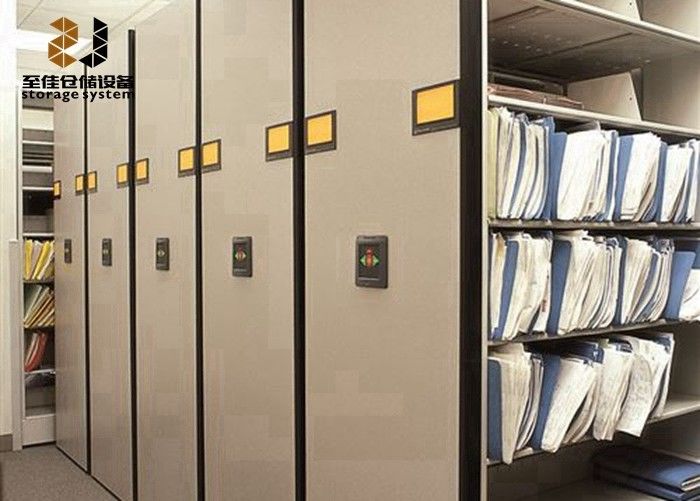 0.8-2.5mm 이동 파일 캐비닛 선반 시스템 쥐 보호 고밀도 저장 시스템