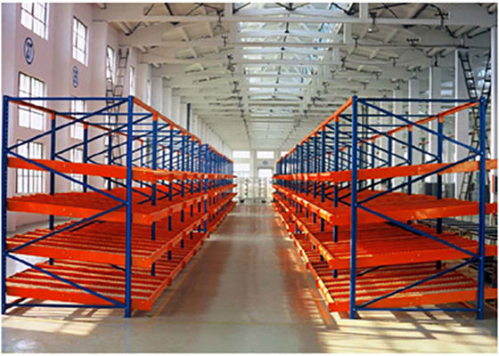 1000kg/pallet 산업용 철강 저장 래크 중력 흐름 래크 창고