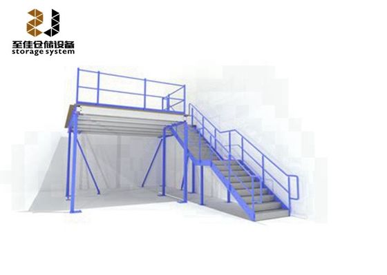 500kg-1500kg/sqm 금속 메즈나인 시스템, 저장 메즈나인 바닥 창고 시스템