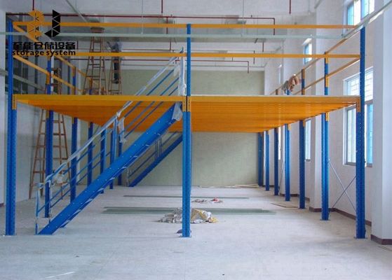 500kg-1500kg/sqm 금속 메즈나인 시스템, 저장 메즈나인 바닥 창고 시스템