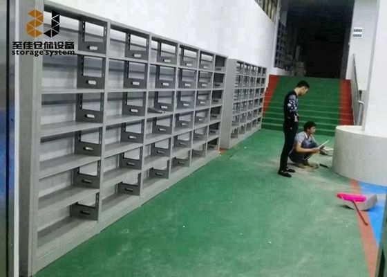 파우더 코팅 컴팩트 셸링 시스템 쉽게 조립 고밀도 저장 래크 시스템