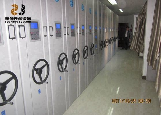 안전 잠금 장치가 있는 6층 이동식 고밀도 선반 시스템