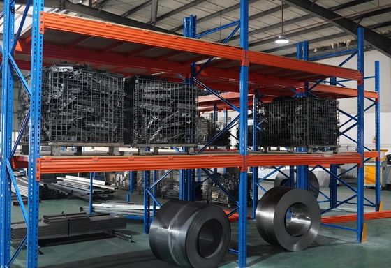 최대 2000kg/팔레트 무게 용량을 위한 노란색 산업용 스틸 저장 래크